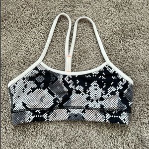 Size 4 Lululemon Snakeskin Sports Bra